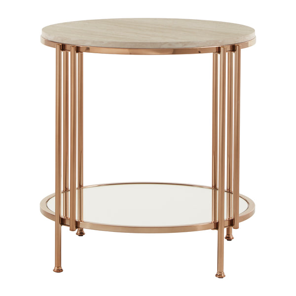 Homelegance By Top-Line Annika Champagne Gold Finish Nesting Tables Champagne Gold Metal