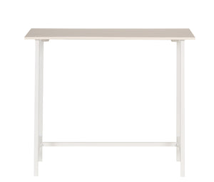 Porter Designs Porter Yuki Solid Wood Counter Table - Stylish White Design For Compact Dining Spaces & Decor White Wood 07-108-08-8653