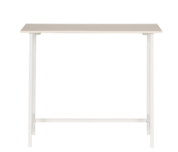 Porter Designs Porter Yuki Solid Wood Counter Table - Stylish White Design For Compact Dining Spaces & Decor White Wood 07-108-08-8653