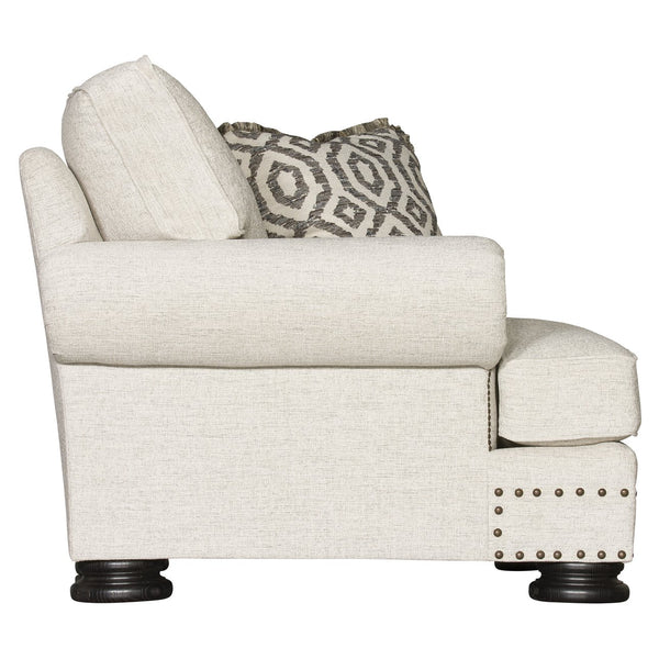 Bernhardt Bernhardt Foster Chair — Made-To-Order Plush Seat With Nailhead Trim, Rolled Arms & Wide Wood Legs B5172G