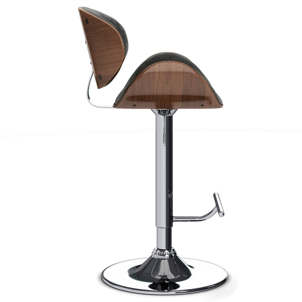 English Elm Marana - Stylish Adjustable Swivel Bar Stool In Distressed Grey For Modern Kitchens & Bars B136P158927