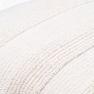 Surya Nahara Modern 18"X18" Cotton Accent Pillow - Stylish, Textured Comfort For Any Room Decor Off,White Cotton,Cotton Nhr001-2222p