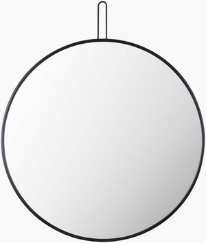 Livabliss Athanasia Slim Profile Wall Mirror Contemporary Framed Accent for Entryway or Bedroom Black 30"H x 24"W x 1"D NHT001-3024