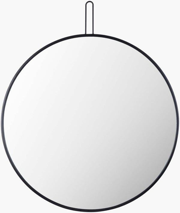 Livabliss Athanasia Slim Profile Wall Mirror Contemporary Framed Accent for Entryway or Bedroom Black 30"H x 24"W x 1"D NHT001-3024