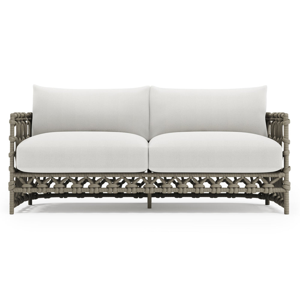 Bernhardt Bernhardt Nodi Outdoor Sofa With Shiitake Open-Rope Weave, Deep Cushions & Weather-Resistant Design - Made to Order O4416B
