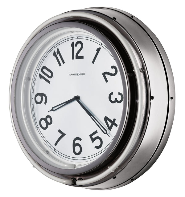 Hekman Furniture 625752 Neon Metal Wall Clock - Retro 1980s Inspired Design With Vibrant Colors And Quartz Movement  Studio Neon Wall Clock 625752