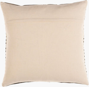 Surya Nashville Handmade 20" Accent Pillow - Rustic Cotton & Hair On Hide, Unique Summer Charm For Home Cream Hair On Hide,Cotton Nhv002-2020d