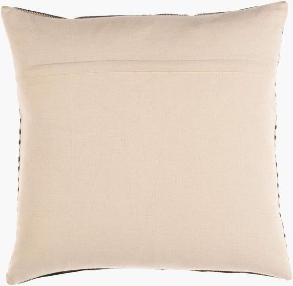 Surya Nashville Handmade 20" Accent Pillow - Rustic Cotton & Hair On Hide, Unique Summer Charm For Home Cream Hair On Hide,Cotton Nhv002-2020d