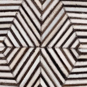 Surya Nashville Handmade 20" Accent Pillow - Rustic Cotton & Hair On Hide, Unique Summer Charm For Home Cream Hair On Hide,Cotton Nhv002-2020d