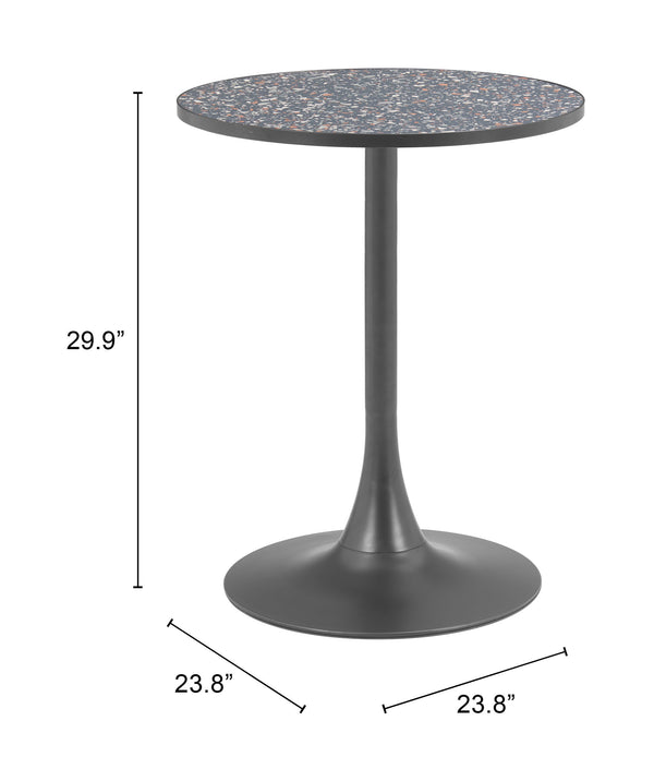 Zuo Modern Bite Bistro Table – Elevate Your Space With Modern Design And Chic Style For Every Room Black Mdf,Steel 110405-zuo-modern