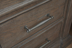 Pulaski Furniture Madison Ridge Brown 3 Drawer Nightstand With Usb Charger, Cedar & Felt Linings For Stylish Storage Brown Flat,Cut White Oak Wood Veneers P413140-pulaski