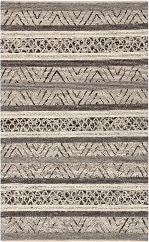 Surya Nico 2' X 3' Handmade Global-inspired Rug - Elegant Wool & Viscose Design For Eclectic Charm! Charcoal Wool,Viscose Nic7001-23