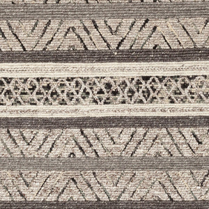Surya Nico 2' X 3' Handmade Global-inspired Rug - Elegant Wool & Viscose Design For Eclectic Charm! Charcoal Wool,Viscose Nic7001-23