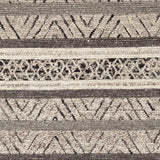 Nico NIC-7001 6' x 9' Handmade Rug NIC7001-69  Charcoal, Black, Gray, Ivory, Deep Teal Surya