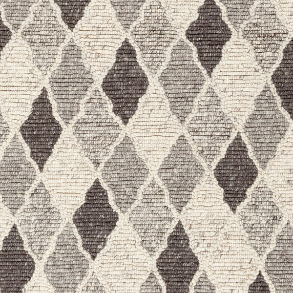 Surya Nico 2' X 3' Handmade Global-inspired Rug - Elegant Wool & Viscose Design For Eclectic Charm! Charcoal Wool,Viscose Nic7002-23