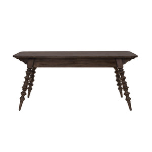 Revival Row Writing Desk Brown with Chimney Smoke Finish P348550 Pulaski Furniture