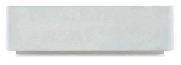 Hooker Furniture Melange Atlantis Cocktail Table With Creamy Tempered Glass Top, Raffia Body & Smooth Casters For Coastal Style 628-80452-02