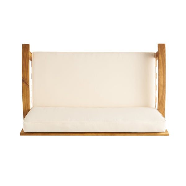 English Elm Christopher Knight Home® - Peyton Outdoor Loveseat & Coffee Table Set – Stylish Acacia Wood Design With Water-Resistant Cushions 57972.00SETBEI