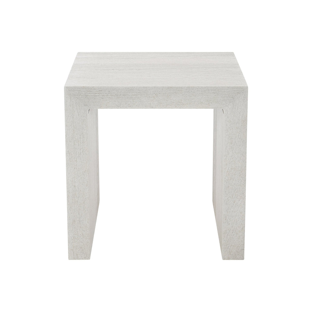 Bernhardt Bernhardt Summerton Side Table Sandblasted White Ash Veneer Parsons Modern Accent 24X26x24 435121
