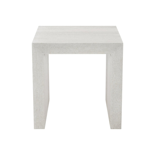 Bernhardt Bernhardt Summerton Side Table Sandblasted White Ash Veneer Parsons Modern Accent 24X26x24 435121