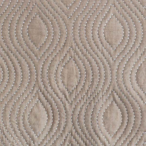 Surya Nile Premium Linen Quilt 108"W X 92"L - Modern Chic Design For Cozy Comfort & Easy Care Taupe Linen,Linen Nil9000-t