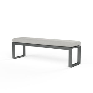 Redondo Dining Bench in Canvas Skyline, No Welt SW3801-BNCH-14091 Sunset West