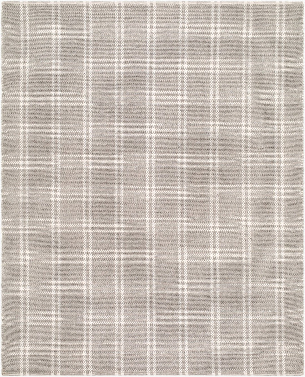 Livabliss Nader Handwoven Wool Flatweave Rug for Entryways Bathrooms and Minimalist Spaces Stone Gray, Iv 9' x 12' NIN2305-912