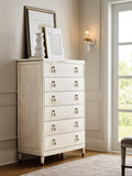 Grace 6-Drawer Chest White with Opulent Opal Finish P377124 Pulaski Furniture