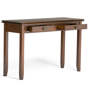 English Elm Artisan Console Sofa Table - Russet Brown, Handcrafted Storage Solution For Any Room'S Elegance B136P159466