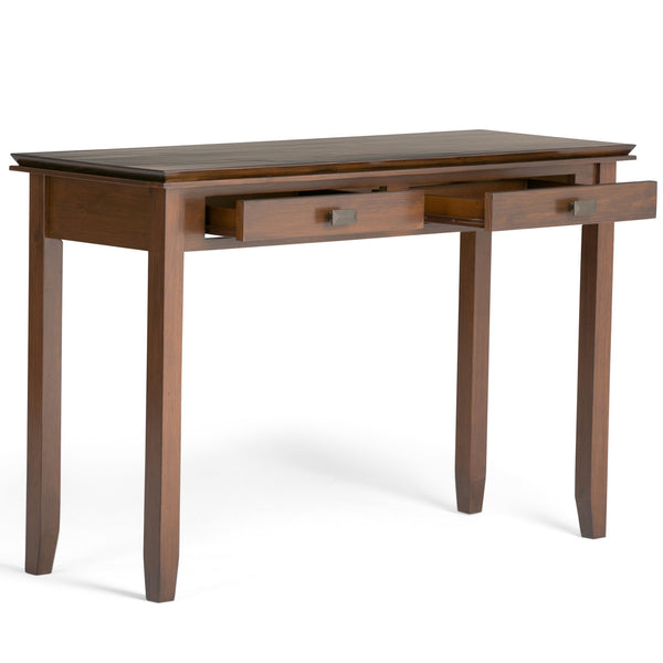 English Elm Artisan Console Sofa Table - Russet Brown, Handcrafted Storage Solution For Any Room'S Elegance B136P159466