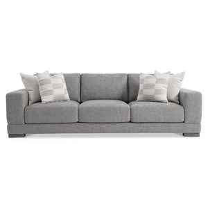Bernhardt Bernhardt Lars Sofa — Made-To-Order Modern Fabric Seating With Plush Deep Cushions & Textured Wood Feet B1267A