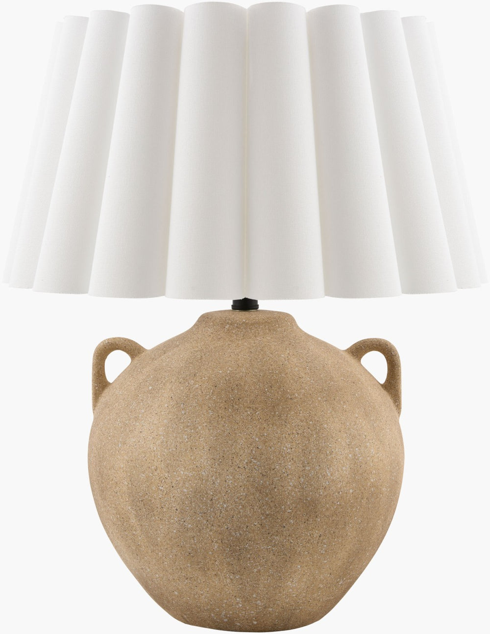 Livabliss Nivalis Arts and Crafts Felt Metal Table Lamp with Wide Shade for Warm Ambient Glow NIV-005