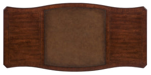 Hooker Furniture Charleston Executive Desk With Leather Writing Surface, Cherry Veneers, Walnut/Maple Inlay, 7-Drawer Storage 6750-10563-85