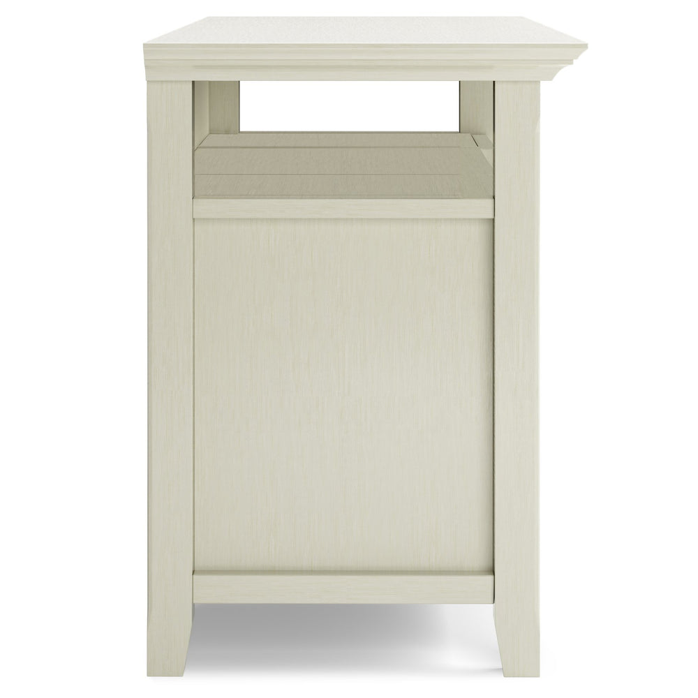 English Elm Amherst 54-Inch Solid Wood Tv Media Stand In Antique White – Elegant Storage & Timeless Design B136P158373