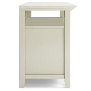 English Elm Amherst 54-Inch Solid Wood Tv Media Stand In Antique White – Elegant Storage & Timeless Design B136P158373