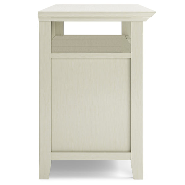 English Elm Amherst 54-Inch Solid Wood Tv Media Stand In Antique White – Elegant Storage & Timeless Design B136P158373