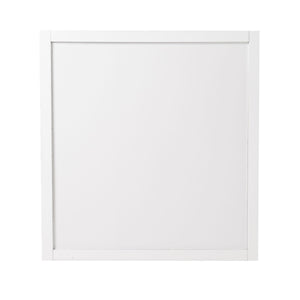 Modrest Nixa - Stunning White & Gold Glossy Mirror with Champagne Accents, No Assembly Needed!