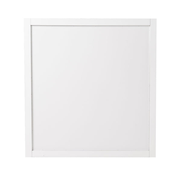 Modrest Nixa - Stunning White & Gold Glossy Mirror with Champagne Accents, No Assembly Needed!