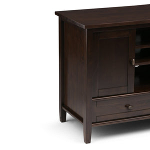 English Elm Warm Shaker Tv Media Stand - Handcrafted Tobacco Brown With Ample Storage & Timeless Design B136P159720-GIGA