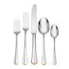 Lenox Oneida Gold Juilliard 5 Piece Fine Flatware Place Setting, Service for 1 Metallic, STAINLESS METAL 2231005A