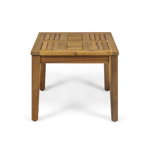 English Elm Christopher Knight Home® - Hampton Acacia Wood Side Table for Outdoor Use, Low-Profile 20" Square Top, Durable 300lb Capacity Natural 61350.00