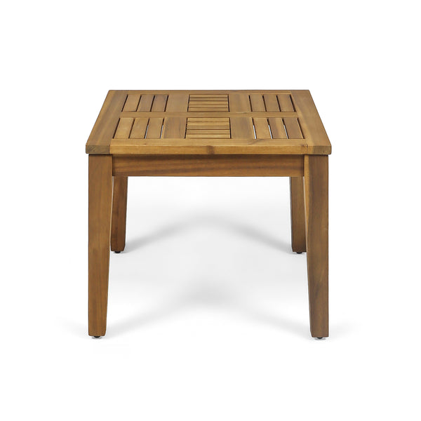 English Elm Christopher Knight Home® - Hampton Acacia Wood Side Table for Outdoor Use, Low-Profile 20" Square Top, Durable 300lb Capacity Natural 61350.00