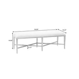 Ashby Place Upholstered Bed Bench Natural with Reflection Gray Finish P359132 Pulaski Furniture