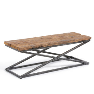 Park Hill Railway Wood and Iron Coffee Table EFT06056