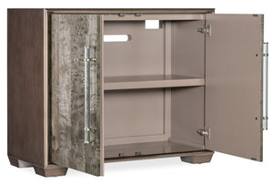 Hooker Furniture Melange Dorian Accent Chest With Shimmery Burl Veneer, Acrylic Pulls & Adjustable Shelf, 41"W 628-85719-89