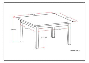 English Elm Eastwood Square Dining Table - Handcrafted Java Brown Finish For Stylish Dining & Versatile Use B136P158144