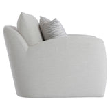 Bernhardt Asher Fabric Swivel Chair White,Cream Fabric P1052SA