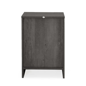 English Elm Christopher Knight Home® - DELANEY2-DRAWER Nightstand Rustic Faux Wood Nightstand with Two Drawers and Top Shelf for Storage Comfort Grey 71139.00