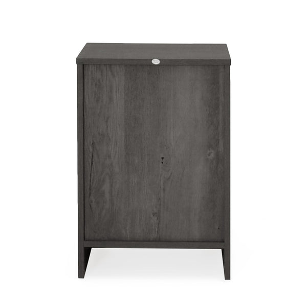 English Elm Christopher Knight Home® - DELANEY2-DRAWER Nightstand Rustic Faux Wood Nightstand with Two Drawers and Top Shelf for Storage Comfort Grey 71139.00