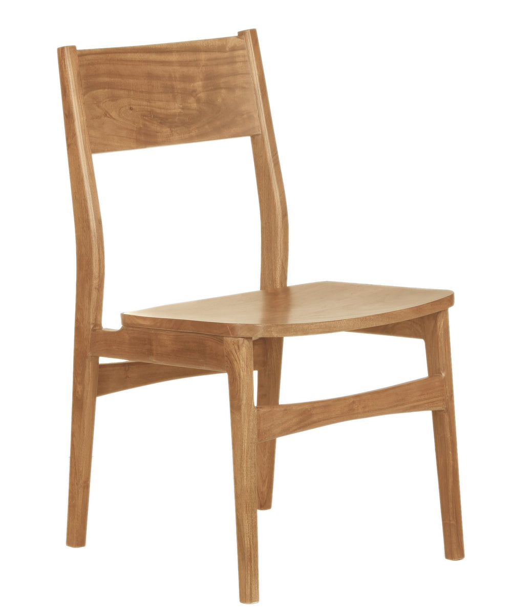 Porter Designs Porter Portola Solid Acacia Wood Dining Chair Set – Stylish Mid-century Modern Design For Any Space Natural Wood 07-108-02-0021